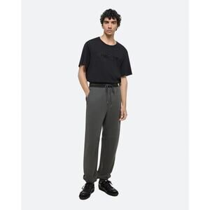 Helmut Lang Men’s Curve Sweatpants Black Sand Sz M Cotton Terry Joggers